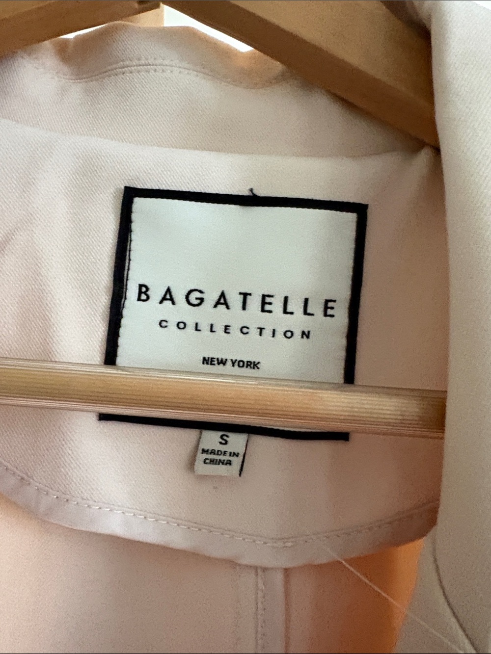 BAGATELLE LONG TRENCH- size small NWT - Picture 2 of 3